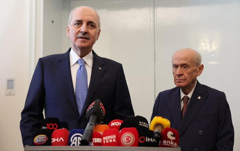TBMM Başkanı Numan Kurtulmuş ve MHP lideri Devlet Bahçeli bir araya geldi: Yeni süreç başlamıştır