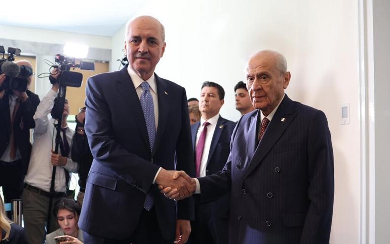TBMM Başkanı Numan Kurtulmuş ve MHP lideri Devlet Bahçeli bir araya geldi: Yeni süreç başlamıştır