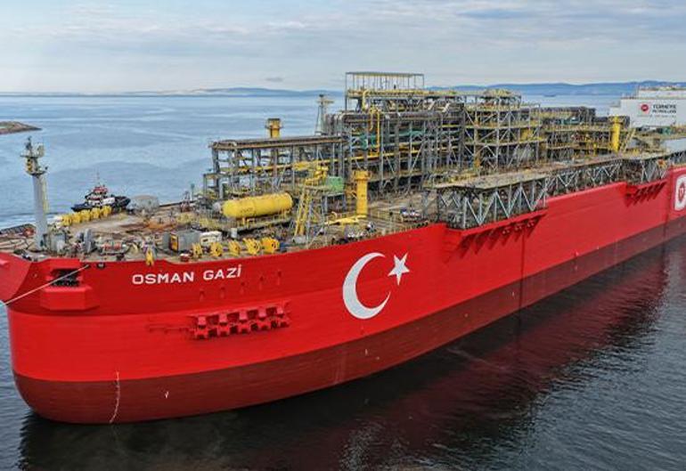 Fethin 572. yılında bir ilk: Türkiyenin ilk yüzer gaz üretim platformu Osman Gazi, Boğazdan geçecek
