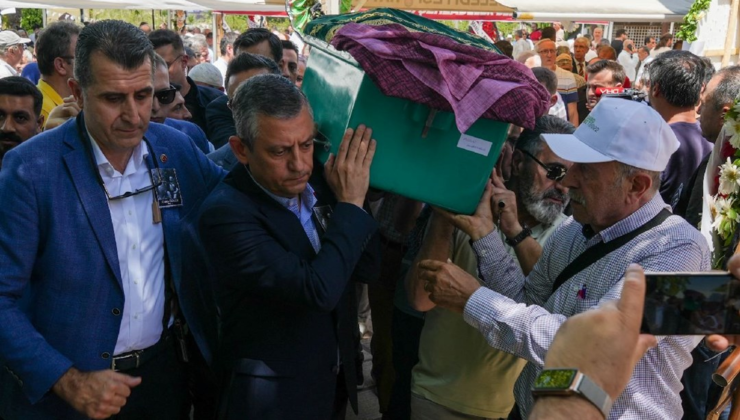 Özgür Özel, memleketinde cenazeye katıldı