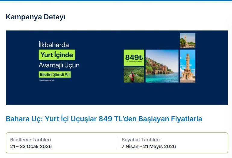 849 TL AJET BİLET KAMPANYASI: Ucuz Uçak Bileti Tarihleri Neler AJet Bilet Kampanyası Hangi Şehirlerde Geçerli
