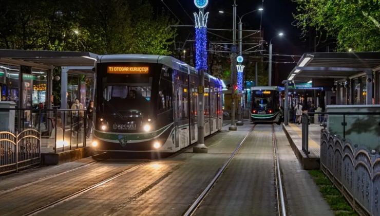 Kocaeli'deki Akçaray Tramvay Hattı 2025'te 19 milyon 33 bin 565 yolcu taşıdı