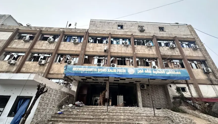 NTV ekibi, YPG’lilerin üs olarak kullandığı hastaneye girdi