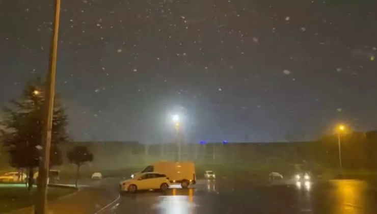 İstanbul'da kar yağışı başladı