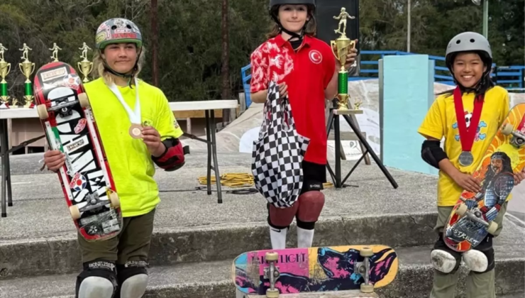 Ege Tok, ABD'deki kaykay yarışmasında şampiyon oldu