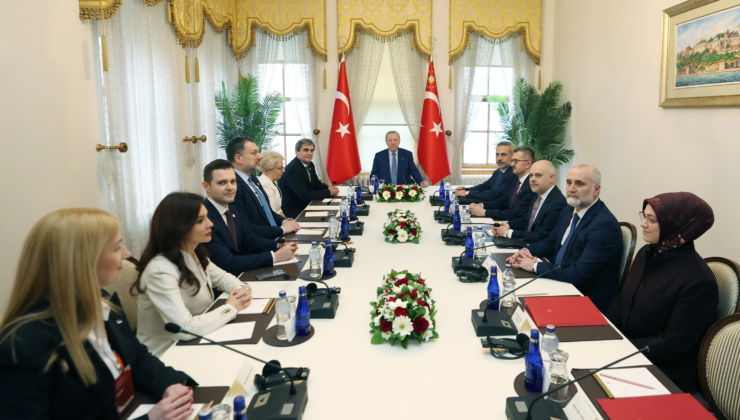 Cumhurbaşkanı Erdoğan, Balkan ülkelerinin dışişleri bakanlarını kabul etti