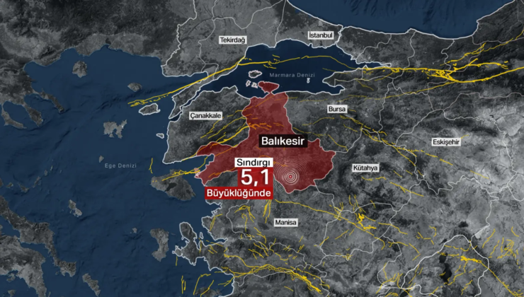 Balıkesir Sındırgı’da 5,1 büyüklüğünde deprem oldu