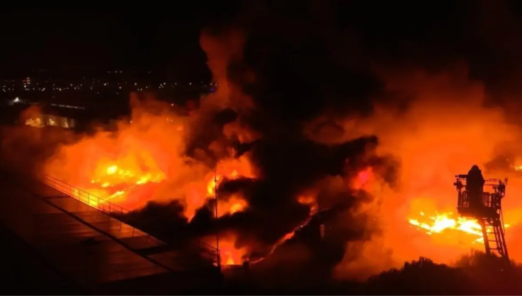 Bursa'da kimyasal yüzey kaplama fabrikasında yangın