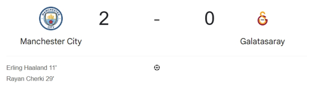 Manchester City Galatasaray maçı kaç kaç? MAÇ SONUCU! Manchester City Galatasaray golleri kim attı, canlı maç anlatımı!