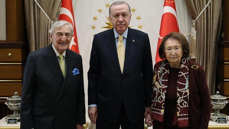 Cumhurbaşkanı Erdoğan, iş insanları Koç ve Arsel'i kabul etti