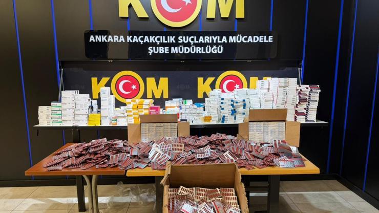 Ankara'da 15 milyon lira değerinde kaçak ilaç ele geçirildi