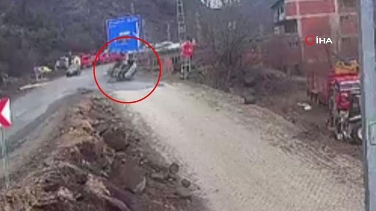 Artvinde korkunç kaza: Defalarca takla attı