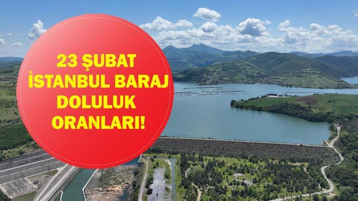BARAJ DOLULUK ORANI İSTANBUL 23 ŞUBAT: Güncel İstanbul baraj Doluluk Oranı Ne? İstanbul Barajlarında Su Seviyesi Ne Durumda?