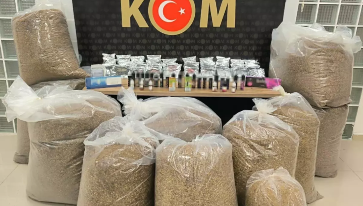 Manisa'da kaçak tütün operasyonu; 5 gözaltı