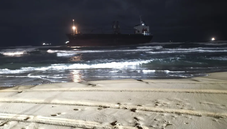 Kastamonu açıklarında vurulan gemi Sarıyer’de karaya oturdu