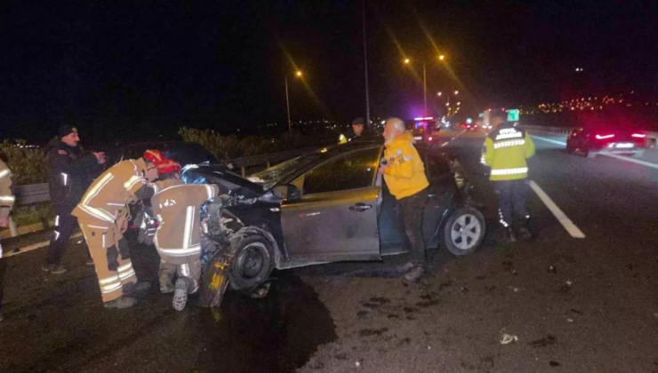 Otobanda feci kaza: 1 yaralı