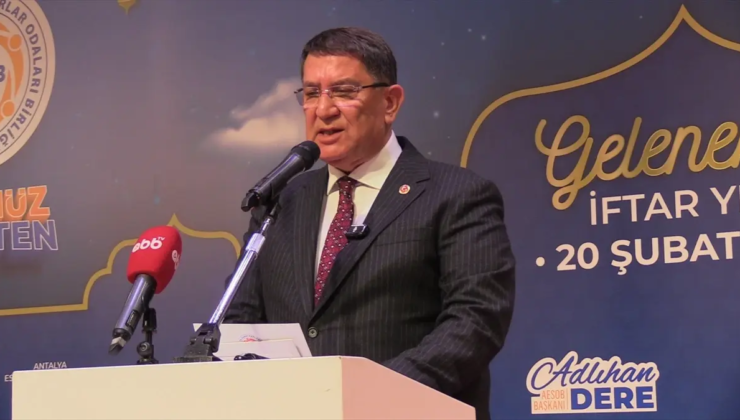 Antalya Esnaf ve Sanatkarlar Odaları Birliğince iftar programı düzenlendi