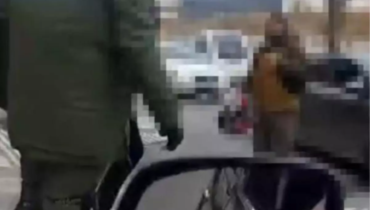 Trafikte silah çeken şüpheli kıskıvrak yakalandı