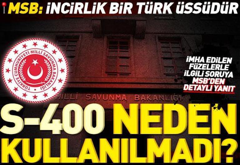 MSB paylaştı: İncirlik, bir Türk üssüdür