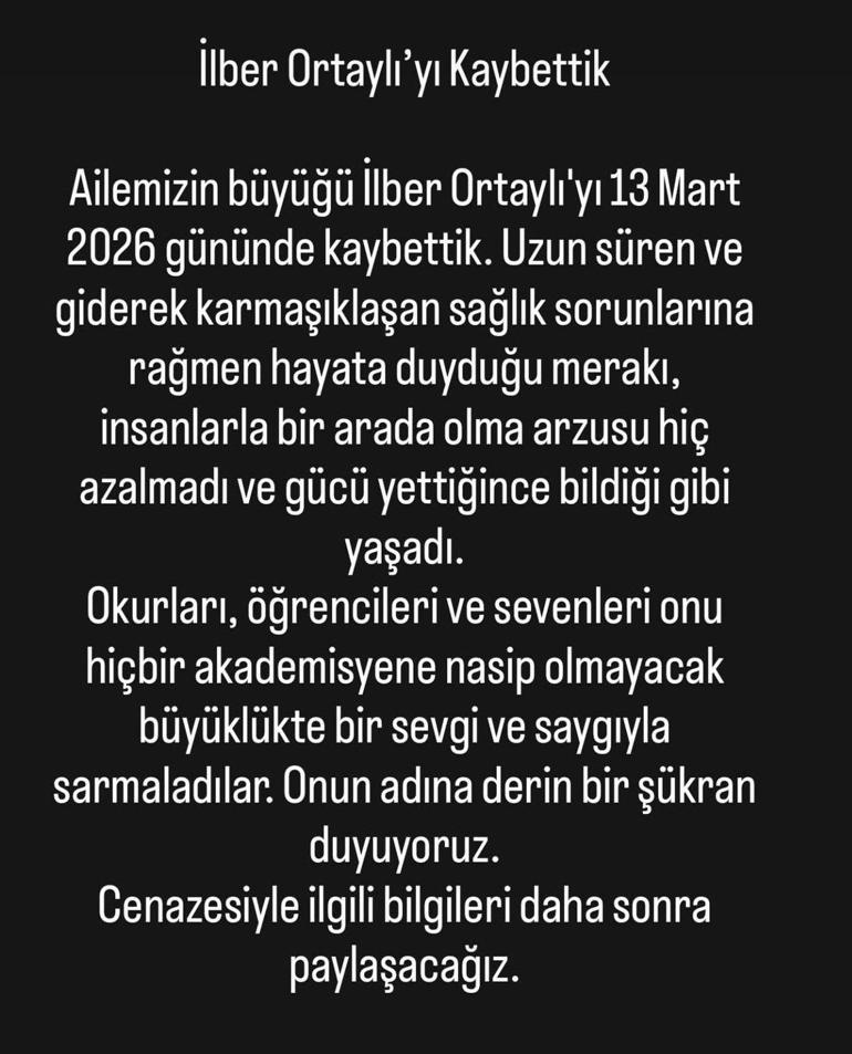 SON DAKİKA... İlber Ortaylı hayatını kaybetti