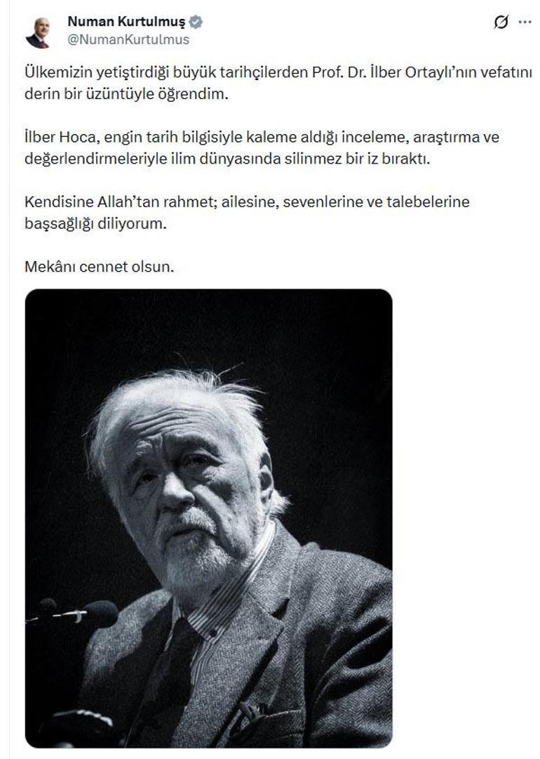 SON DAKİKA... İlber Ortaylı hayatını kaybetti
