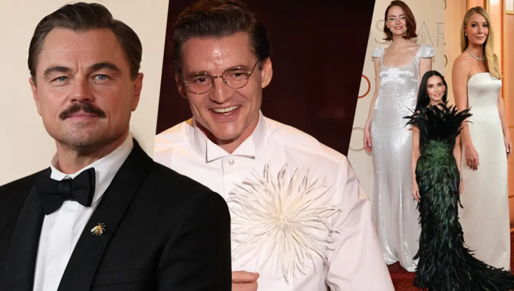 Oscar’da stil gecesi. Kadınların şıklık yarışı ve erkeklerin bıyık trendi dikkat çekti