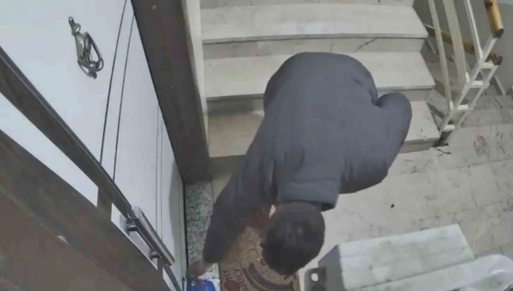 Güvenlik kamerası hırsızlığa engel oldu. Kapı kapı para topladı, gözü kargoda kaldı