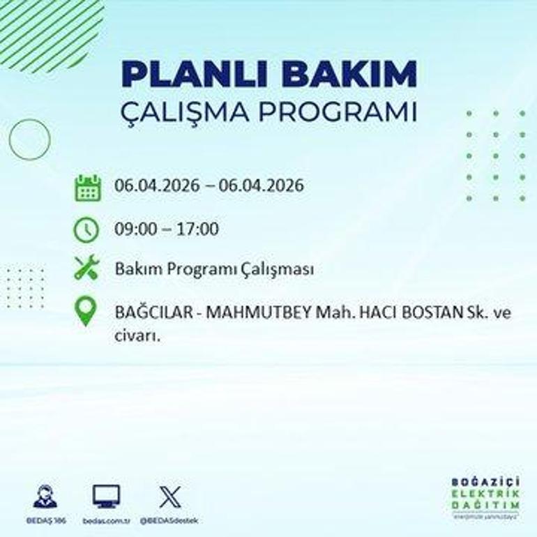 İSTANBUL’DA 8 SAATLİK ELEKTRİK KESİNTİSİ 6 Nisan Hangi İlçelerde Elektrik Yok BEDAŞ ve AYEDAŞ Duyurdu