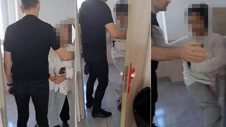 Derste veli terörü kamerada: Çocukların yanında öğretmene hakaretler savurdu