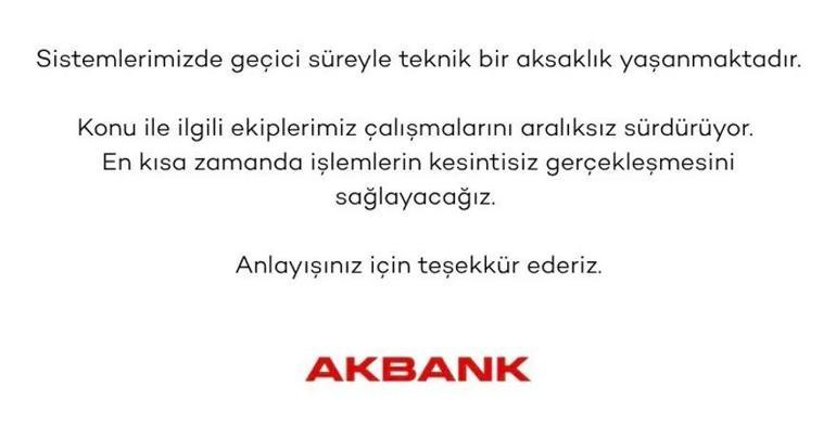 AKBANK ÇÖKTÜ MÜ AKBANK Mobil Erişim Sorunu Çözüldü mü Bankadan Açıklama Geldi