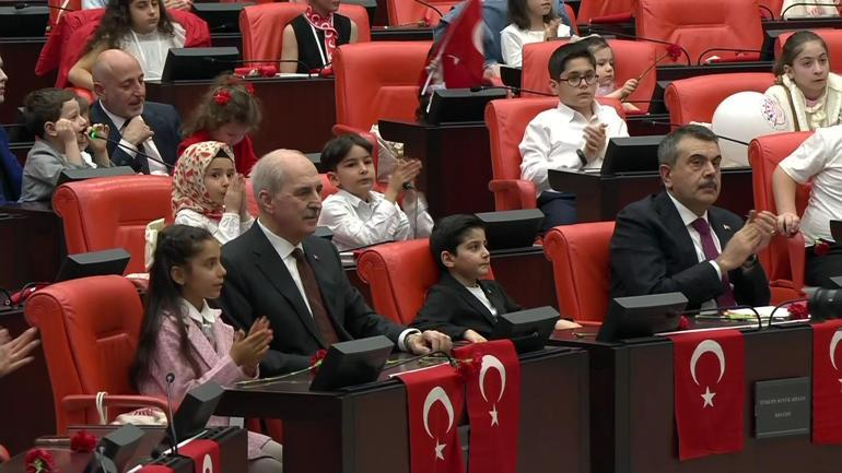 TBMMde 23 Nisan Özel Oturumu | Meclis Başkanı Kurtulmuş: Türk gençliği insanlığa örnek olacak