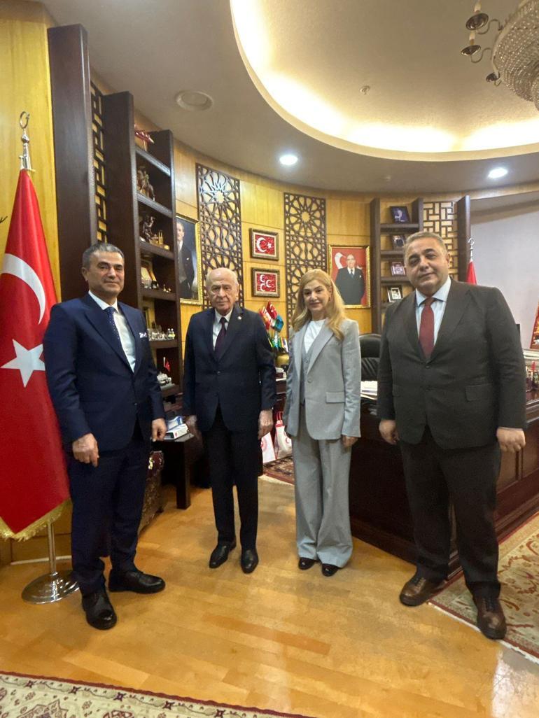 MHP Lideri Devlet Bahçeli Demirören Medya Heyetini kabul etti Bahçeliden Türk dizilerine övgü