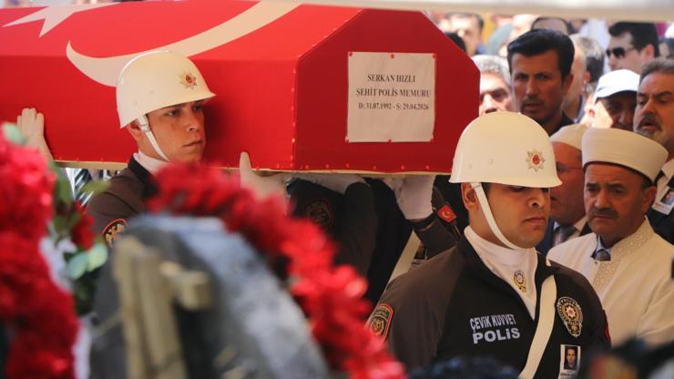 Kazada şehit olmuştu: Polis memuruna veda