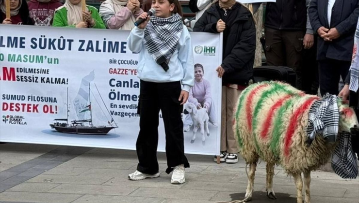 Kayseri'de Gazze'ye destek için bağışlanan koyun 100 bin liraya satıldı