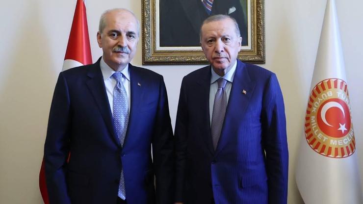 SON DAKİKA | Cumhurbaşkanı Erdoğan, Meclis Başkanı Kurtulmuş ile görüştü