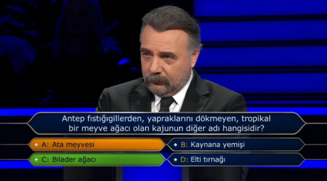 Antep fıstığıgillerden, yapraklarını dökmeyen, tropikal bir meyve ağacı olan kajunun diğer adı hangisidir?