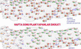 Hafta sonu plan yapanlar dikkat! Meteoroloji uyardı: Sarı ve turuncu kodlu uyarı alarmı!