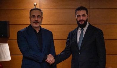 Bakan Fidan Suriye Cumhurbaşkanı Şara ile görüştü