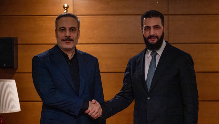 Bakan Fidan Suriye Cumhurbaşkanı Şara ile görüştü