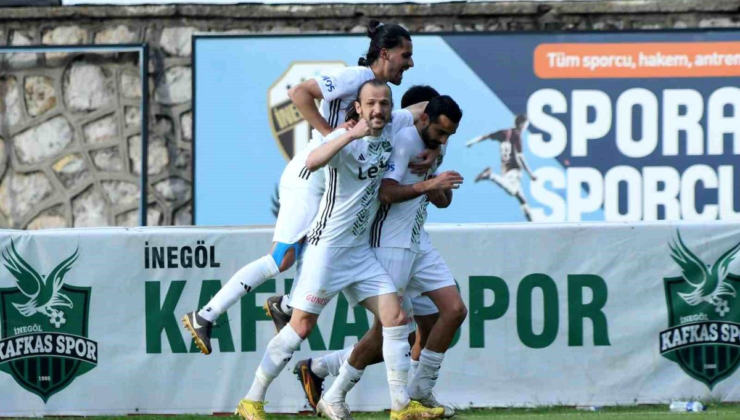 İnegöl Kafkas Spor Kulübü şampiyon oldu, 2. Lig'e yükseldi
