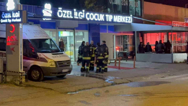 Çocuk tıp merkezinde korkutan yangın: Hastalar tahliye edildi