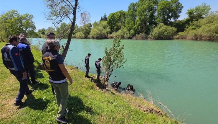Antalya'da 6 gündür kayıp olan belediye personeli için ırmakta arama çalışması yapıldı