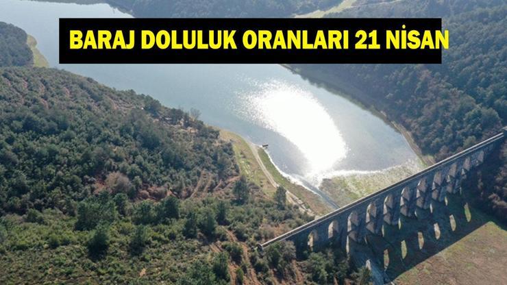 BARAJ DOLULUK ORANLARI 21 NİSAN: İstanbul, Ankara, İzmir, Bursa barajlarında son durum ne? Ömerli, Akyar, Tahtalı baraj doluluk oranları