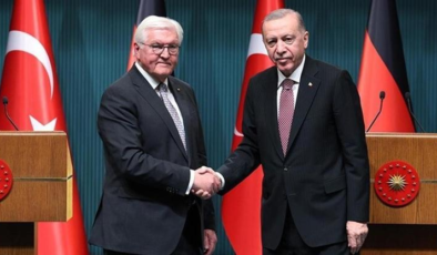 Cumhurbaşkanı Erdoğan, Almanya Cumhurbaşkanı Steinmeier ile görüştü