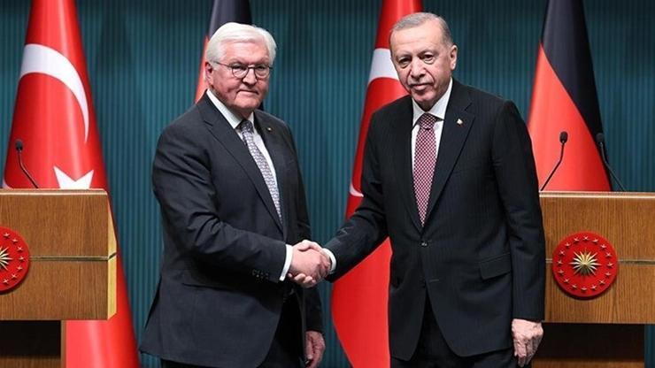 Cumhurbaşkanı Erdoğan, Almanya Cumhurbaşkanı Steinmeier ile görüştü