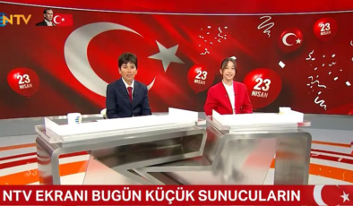 Küçük sunucular haber başında: NTV’de bayram coşkusu