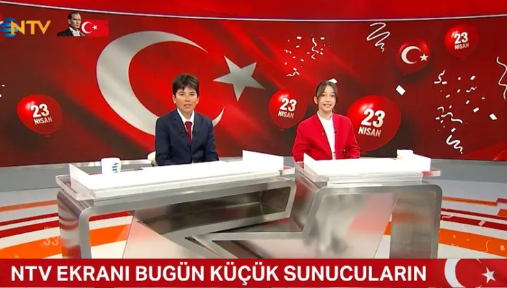 Küçük sunucular haber başında: NTV’de bayram coşkusu