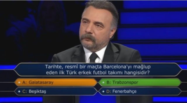 Barcelona'yı yenen ilk türk takımı Galatasaray mı, Trabzonspor mu,  Beşiktaş mı, Fenerbahçe mi?