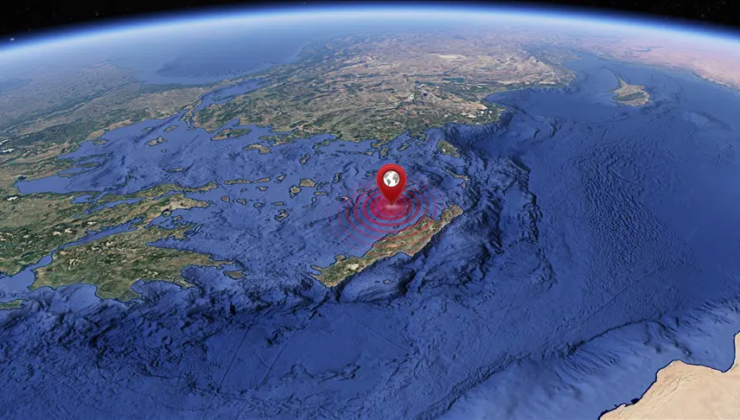 Girit Adası açıklarında 5,8 büyüklüğünde deprem