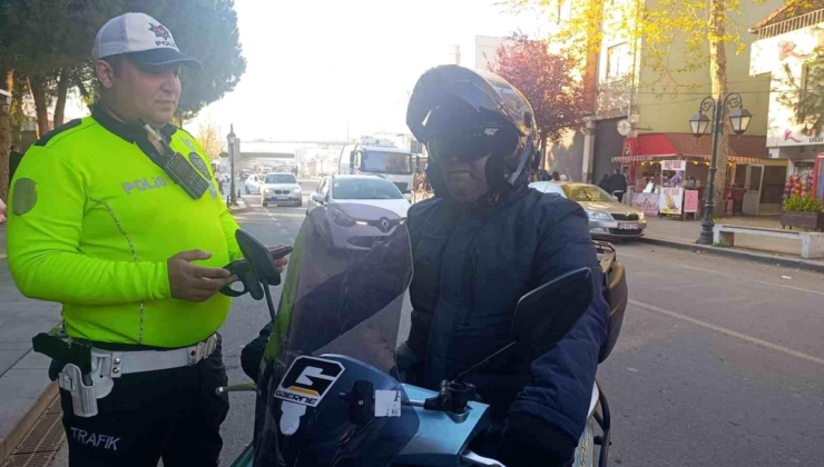 Tekirdağ'da trafik denetimi: 65 araç kontrol edildi